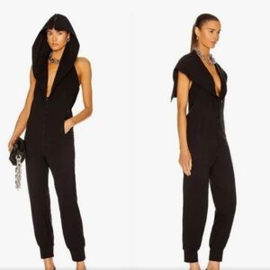 Norma Kamali Halter hoodie Jumpsuit sz M